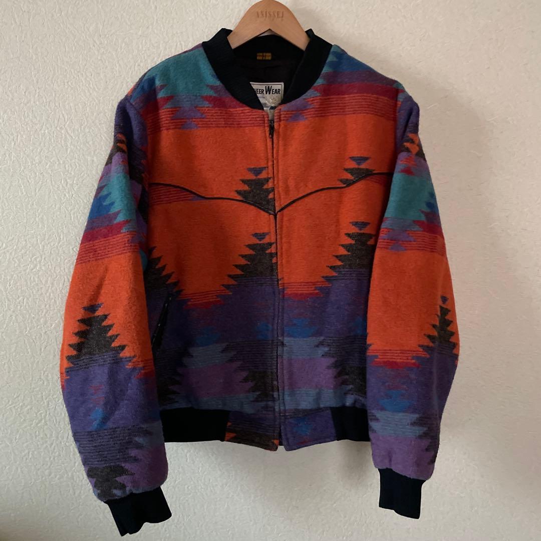 70s80s pioneer wear ネイティブ柄　ジャケット　usa製