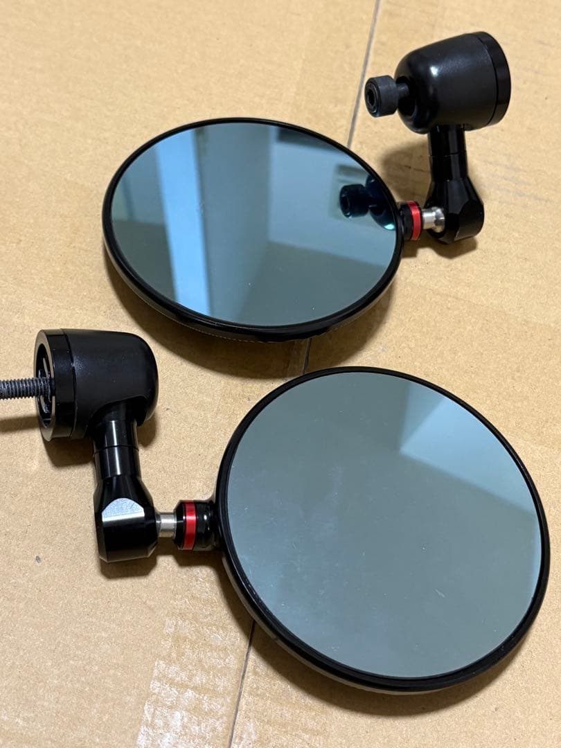 リゾマ バーエンドミラー Spy-R BS294ネジ径M6 カフェレーサーに！