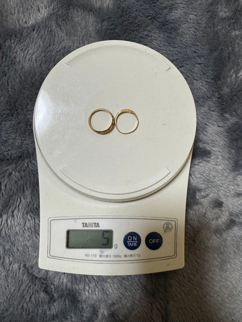 K18 リング 2点セット