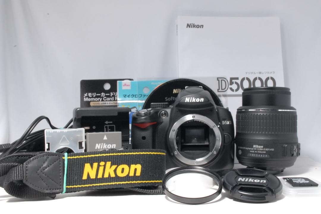 初心者おすすめ✨ Nikon D5000 レンズキット スマホ転送　美品