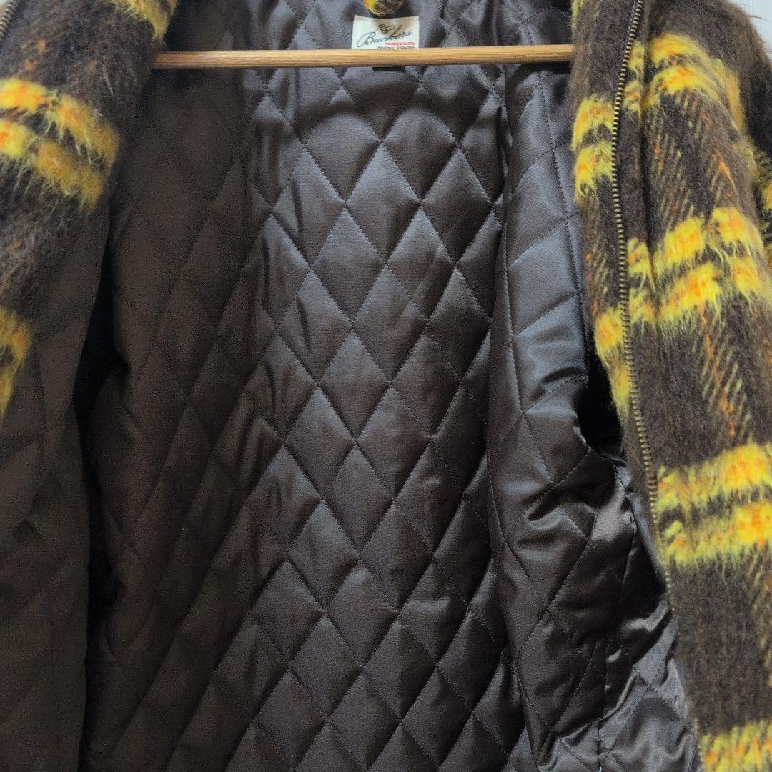 Backers 中綿入り ブラッシュドチェック ワークジャケット シャギー