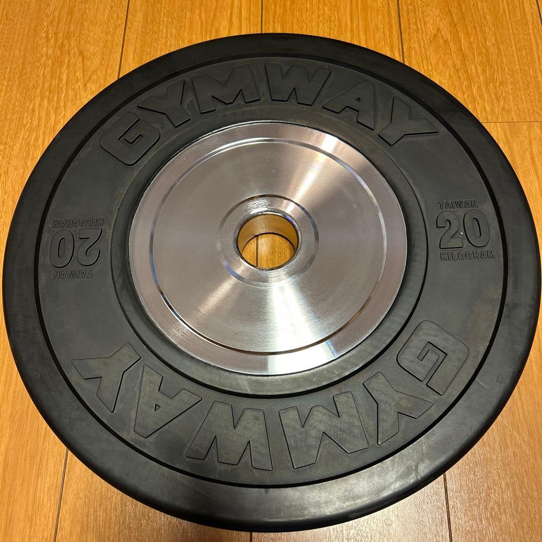 ①GYMWAY ジムウェイ 20㎏ 薄型プレート(②と個別に購入して下さい)