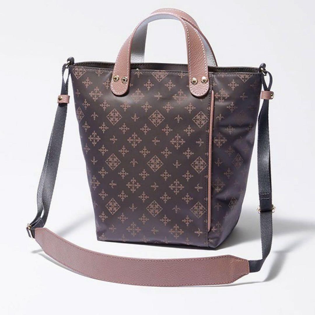 ラシット JALオリジナル ダブルフェイスバッグ ショルダーバッグ グレーピンク