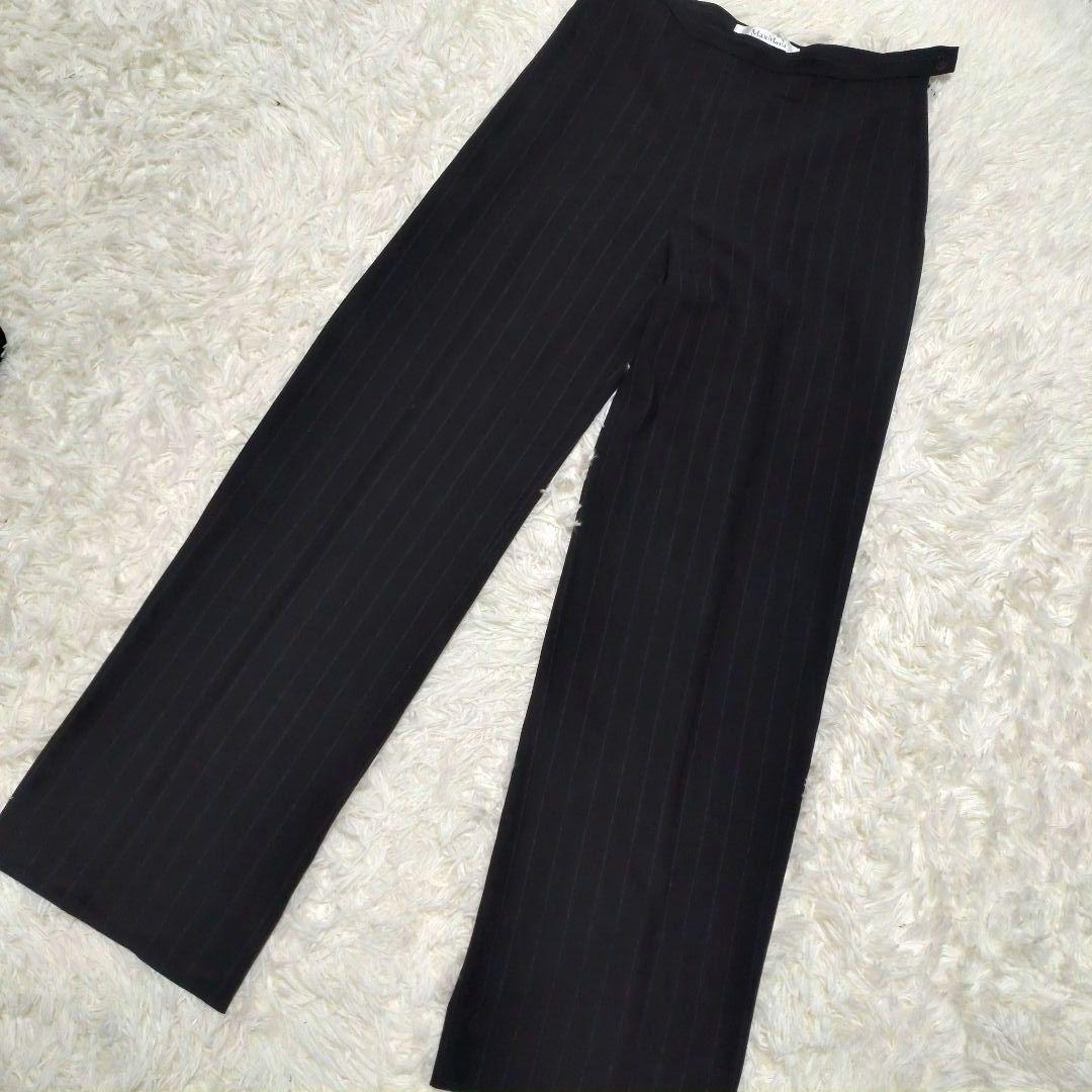 最高級　マックスマーラ　セットアップ　白タグ　スーツ　1B ストライプ　ウール