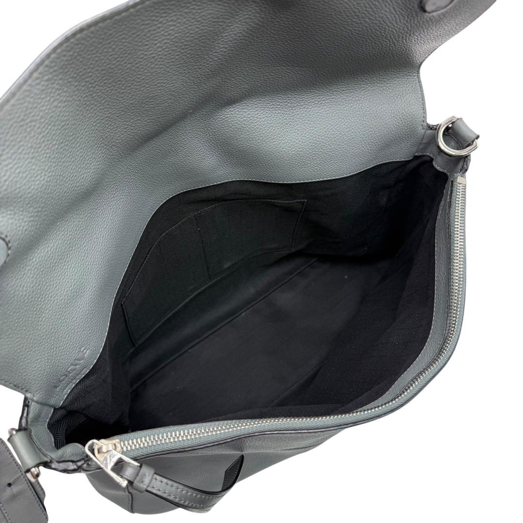 6168 美品 ロエベ LOEWE アナグラム パズル メッセンジャーバッグ