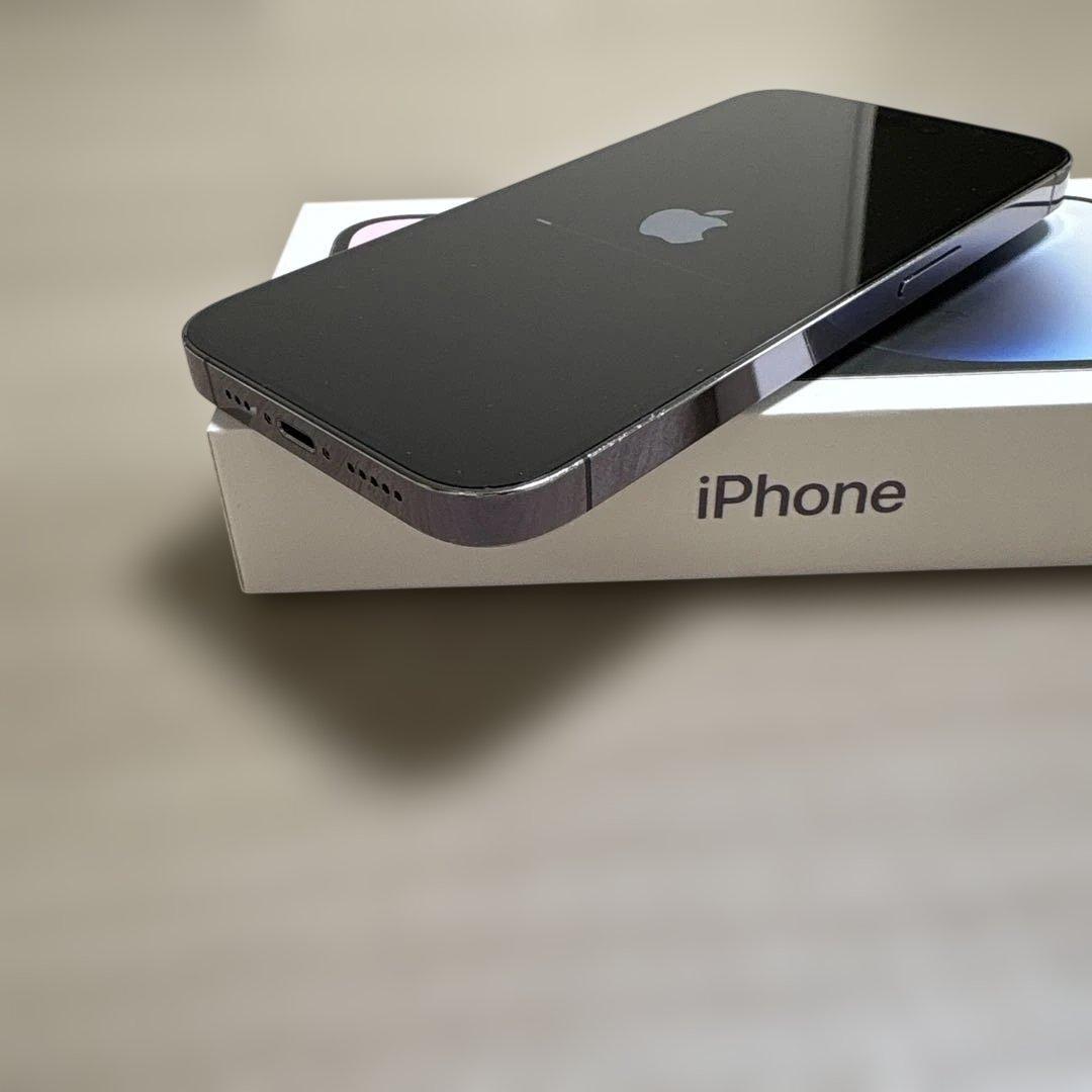 【サマー】iPhone14 pro 256GB ディープパープル　箱付き