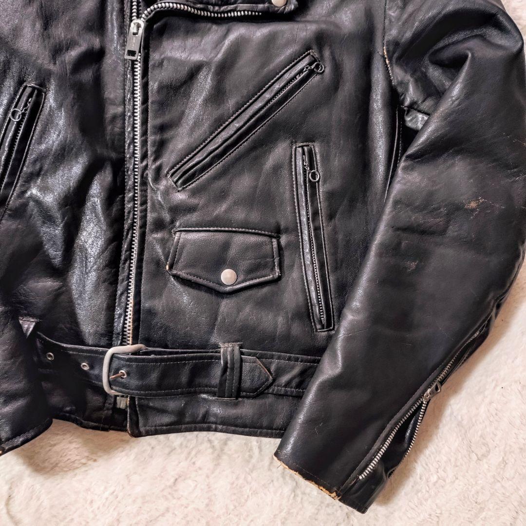 60s sears ライダース servalジップ 雰囲気抜群 ダブル USA製