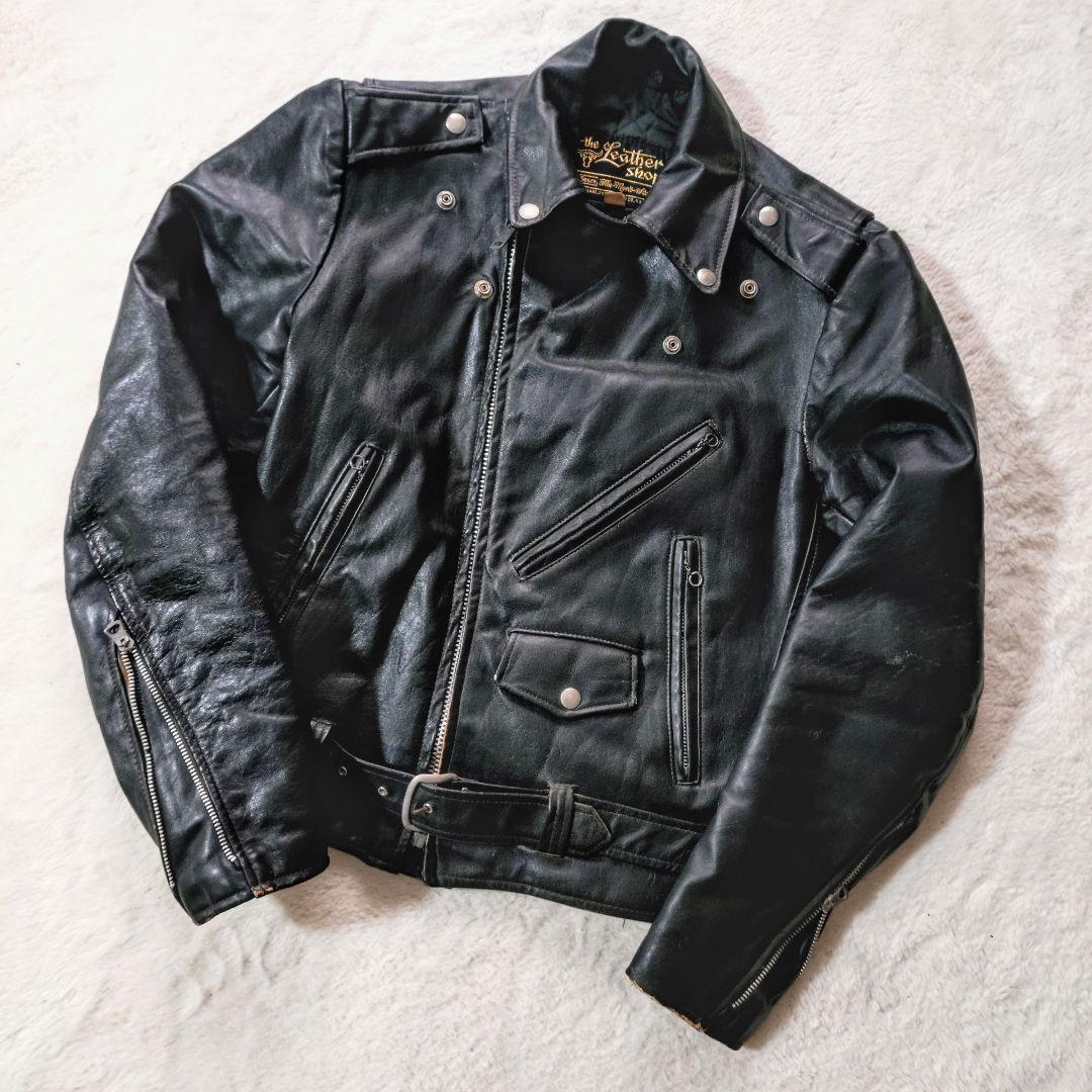 60s sears ライダース servalジップ 雰囲気抜群 ダブル USA製