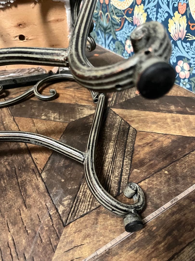 ロング スツール ベンチ 椅子 アイアン 猫脚 インテリア アンティーク