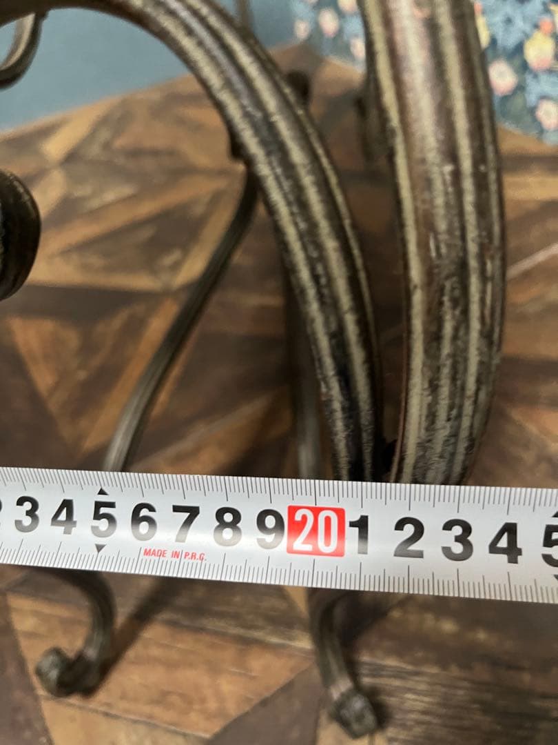 ロング スツール ベンチ 椅子 アイアン 猫脚 インテリア アンティーク