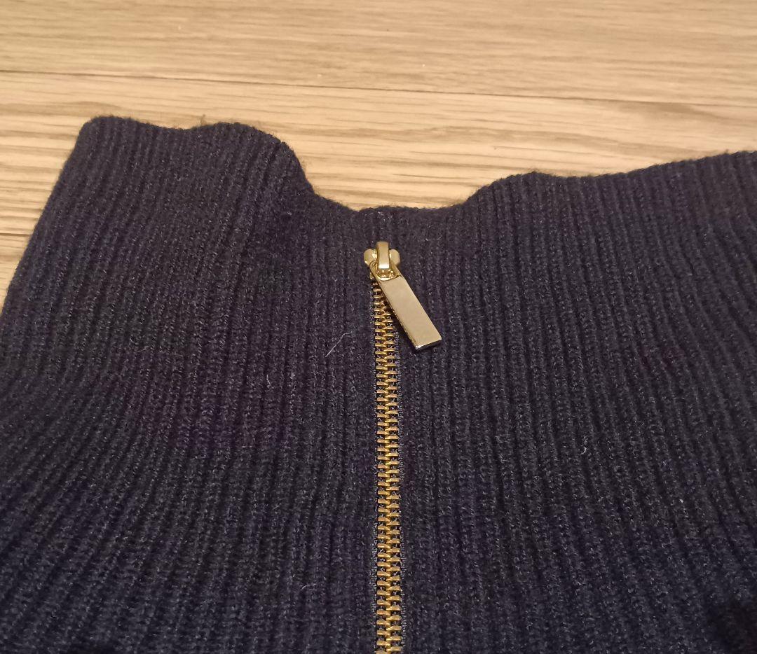 Deuxieme Classe Half Zip Sweater ブラック