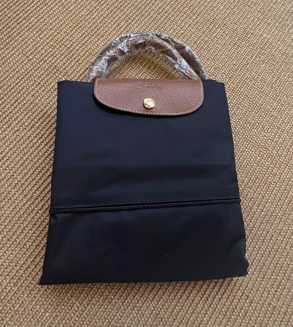 ロンシャン プリアージュボストン 拡張可能 ネイビー ボストンバッグ大容量bio