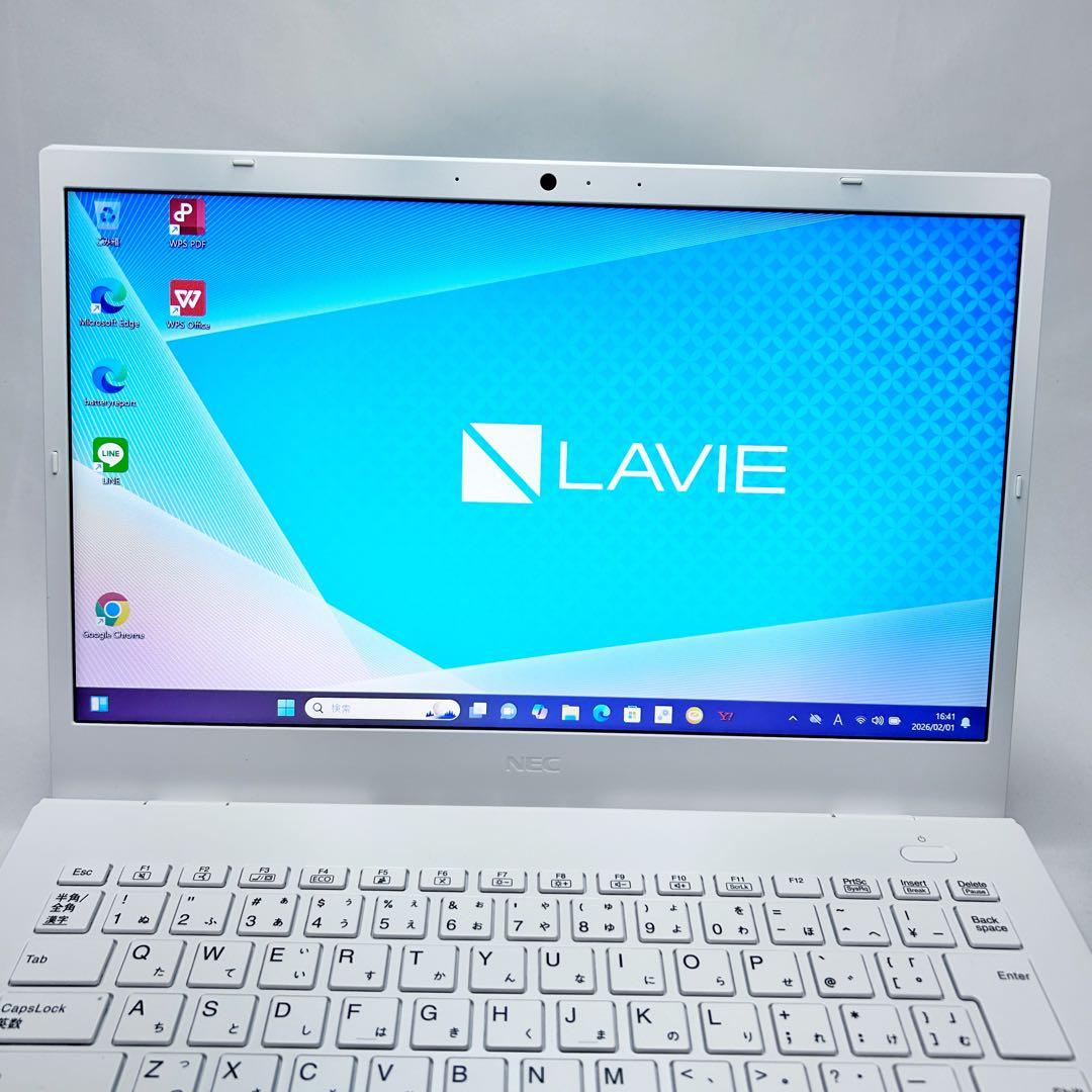 【美品】パールホワイトNEC LAVIE｜SSD256GB｜2021年製
