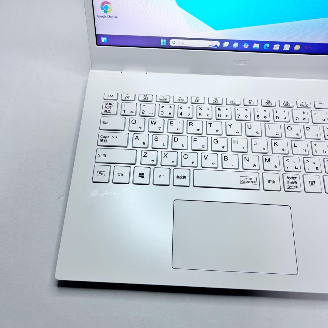 【美品】パールホワイトNEC LAVIE｜SSD256GB｜2021年製