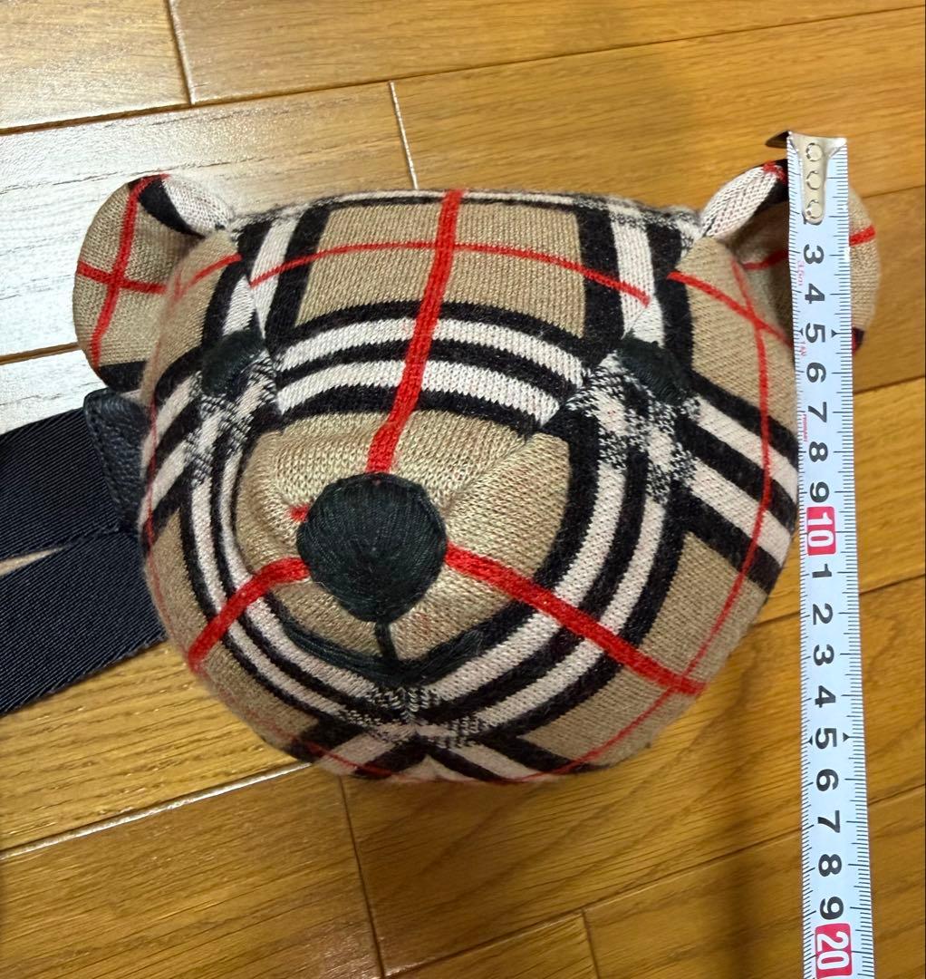 美品　BURBERRY クマ　くま　ベア　ボディバッグ　ウエストポーチ　ウール