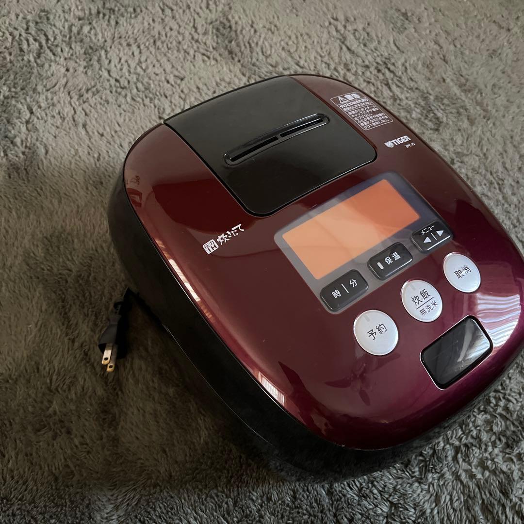 【ピンクの猫 】TIGER JPC-JS炊飯器 IH加熱2017年製