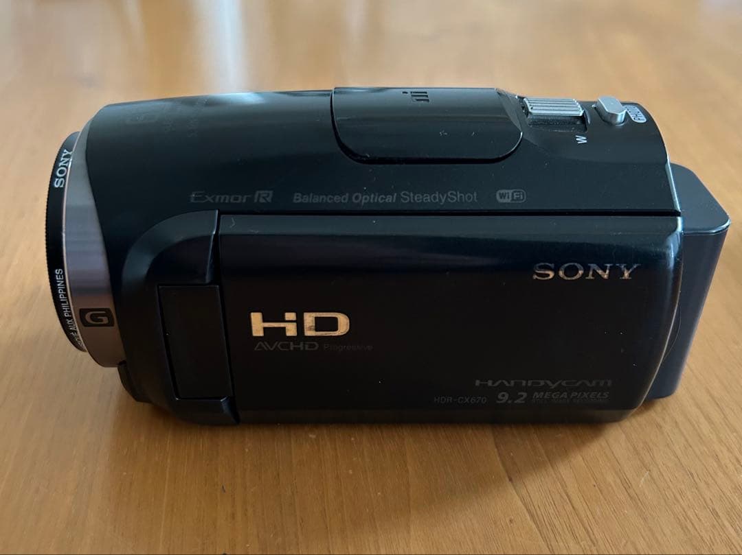SONY HDR-CX670 ビデオカメラ 本体 ブラック 黒色 専用ケース付き