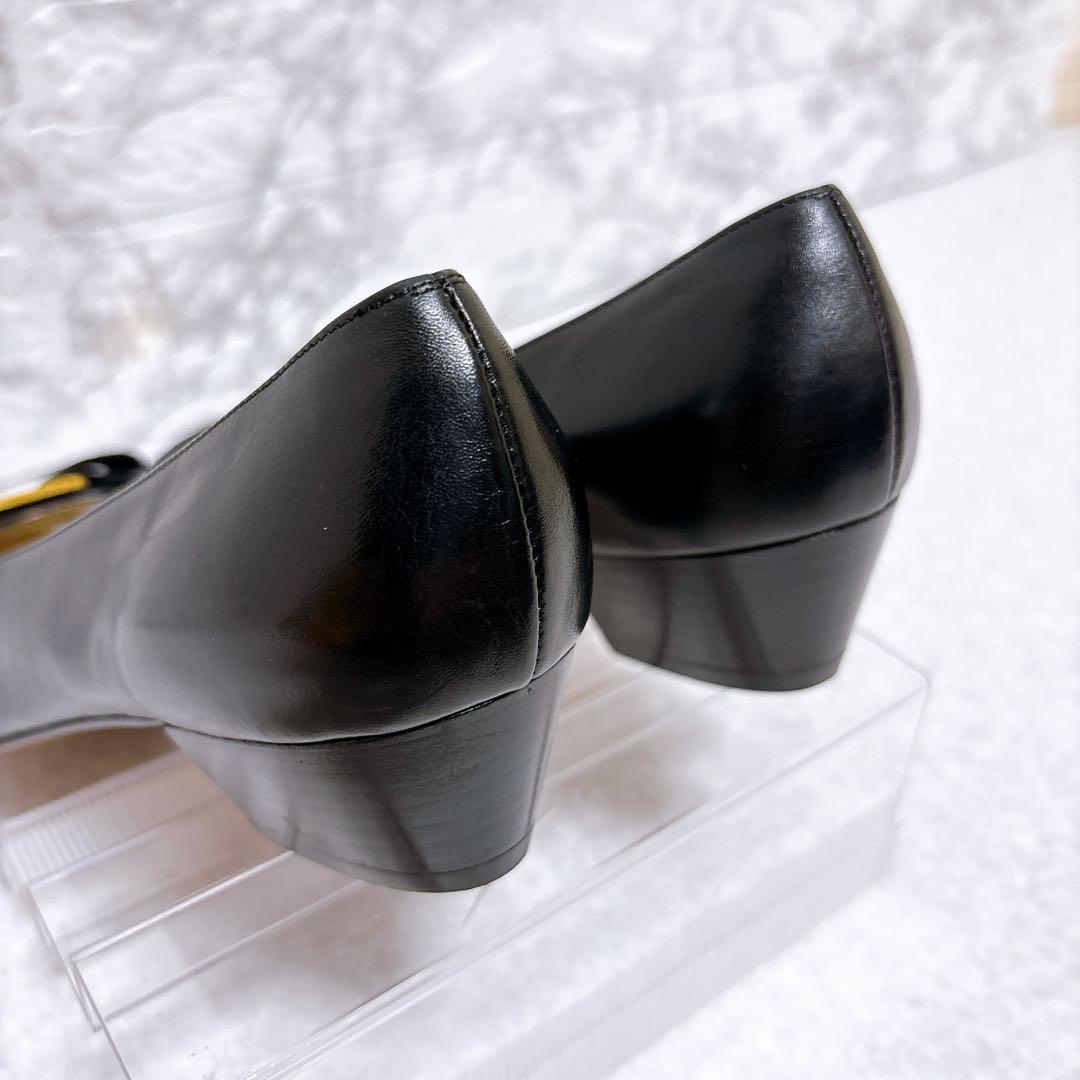 ⭐美品⭐フェラガモ パンプス ヴァラリボン 黒 ヒール 6 23㎝