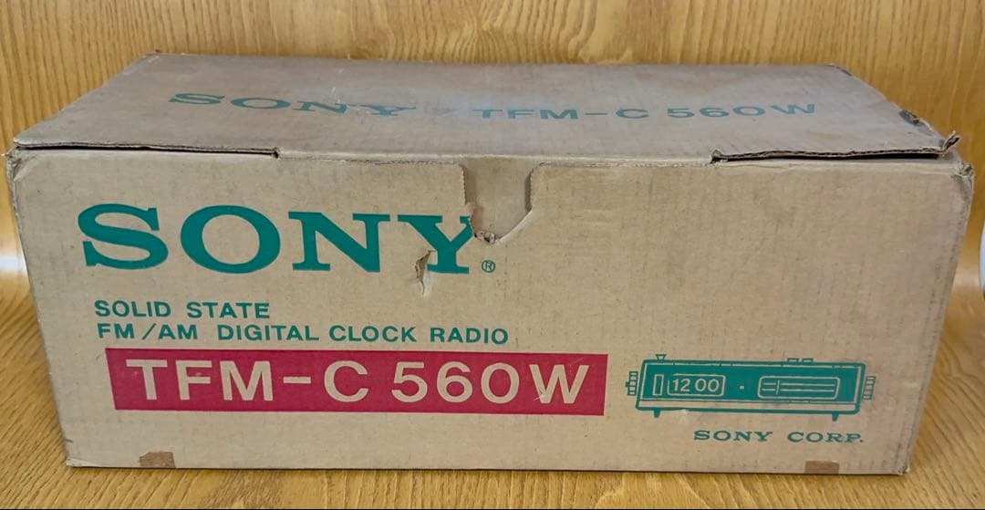☆希少【未使用】SONY TFM-C560W 1976年頃昭和レトロ時計ラジオ