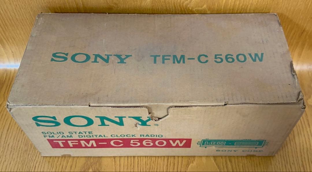 ☆希少【未使用】SONY TFM-C560W 1976年頃昭和レトロ時計ラジオ