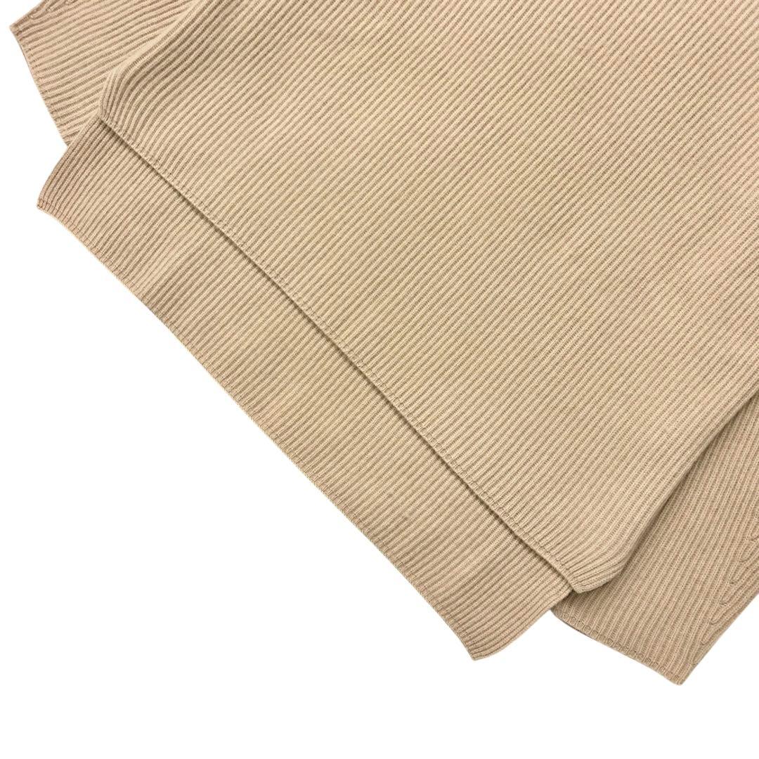 未使用級❣️Drawer 9G畦編みタートルネックニット ベージュS