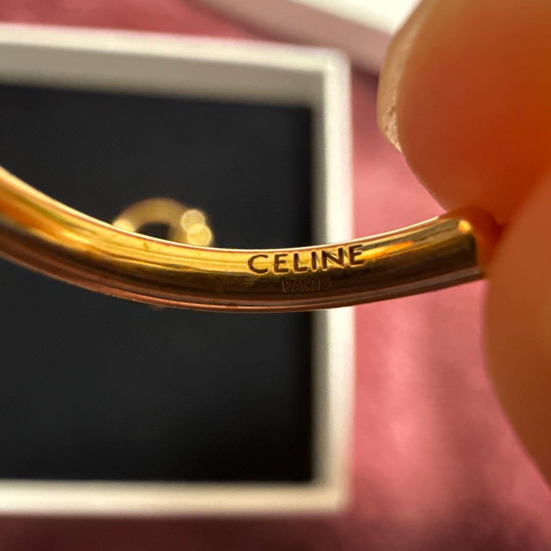 CELINE ゴールドピアス