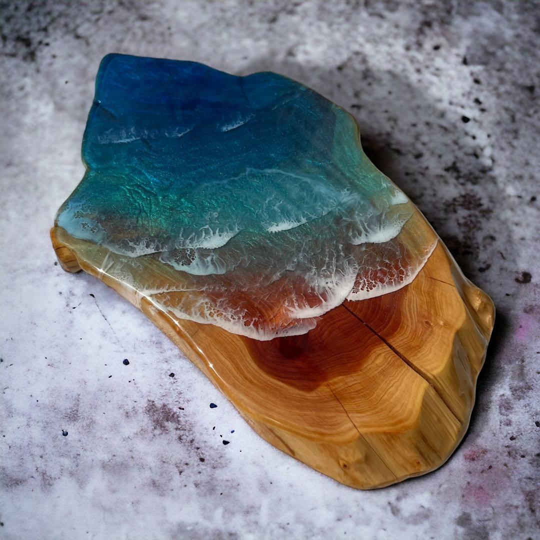 一点物　レジンアート　海アート　インテリア　オーシャンアート　無垢