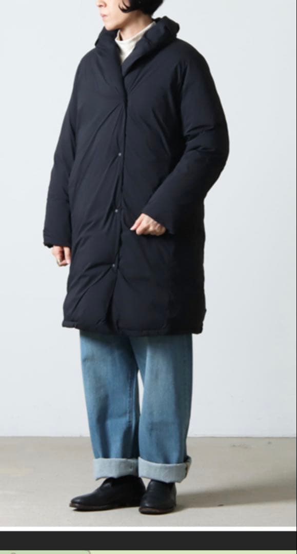 ナンガ ショールカラーダウンコートWL