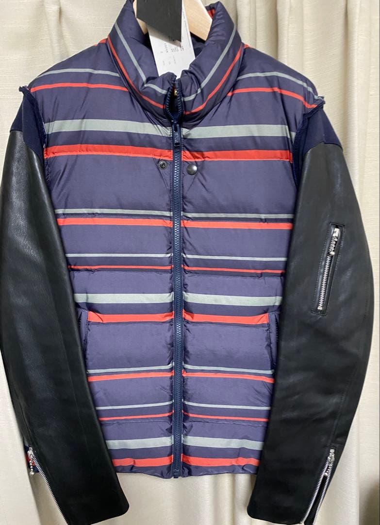UNDERCOVERISM ネイビー ストライプ ダウンジャケット M