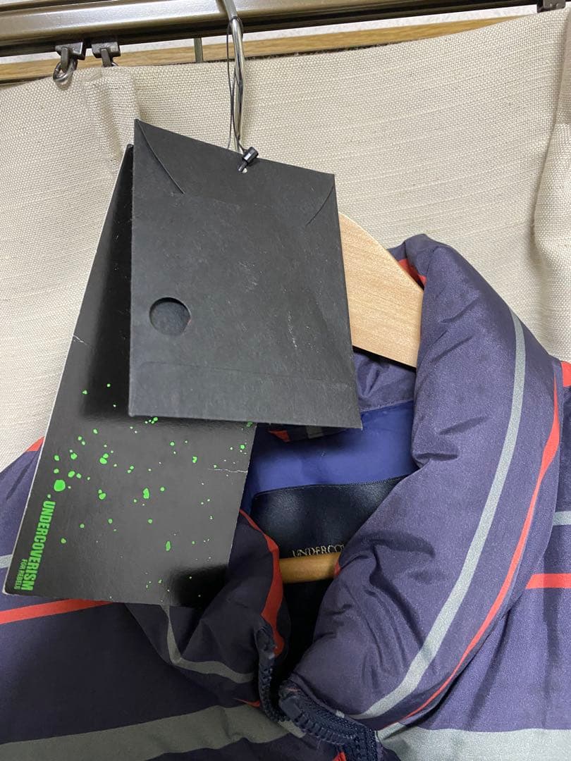 UNDERCOVERISM ネイビー ストライプ ダウンジャケット M