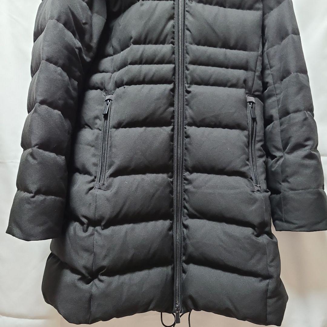 ナノ・ユニバース　西川ダウン　サージロングダウン　黒