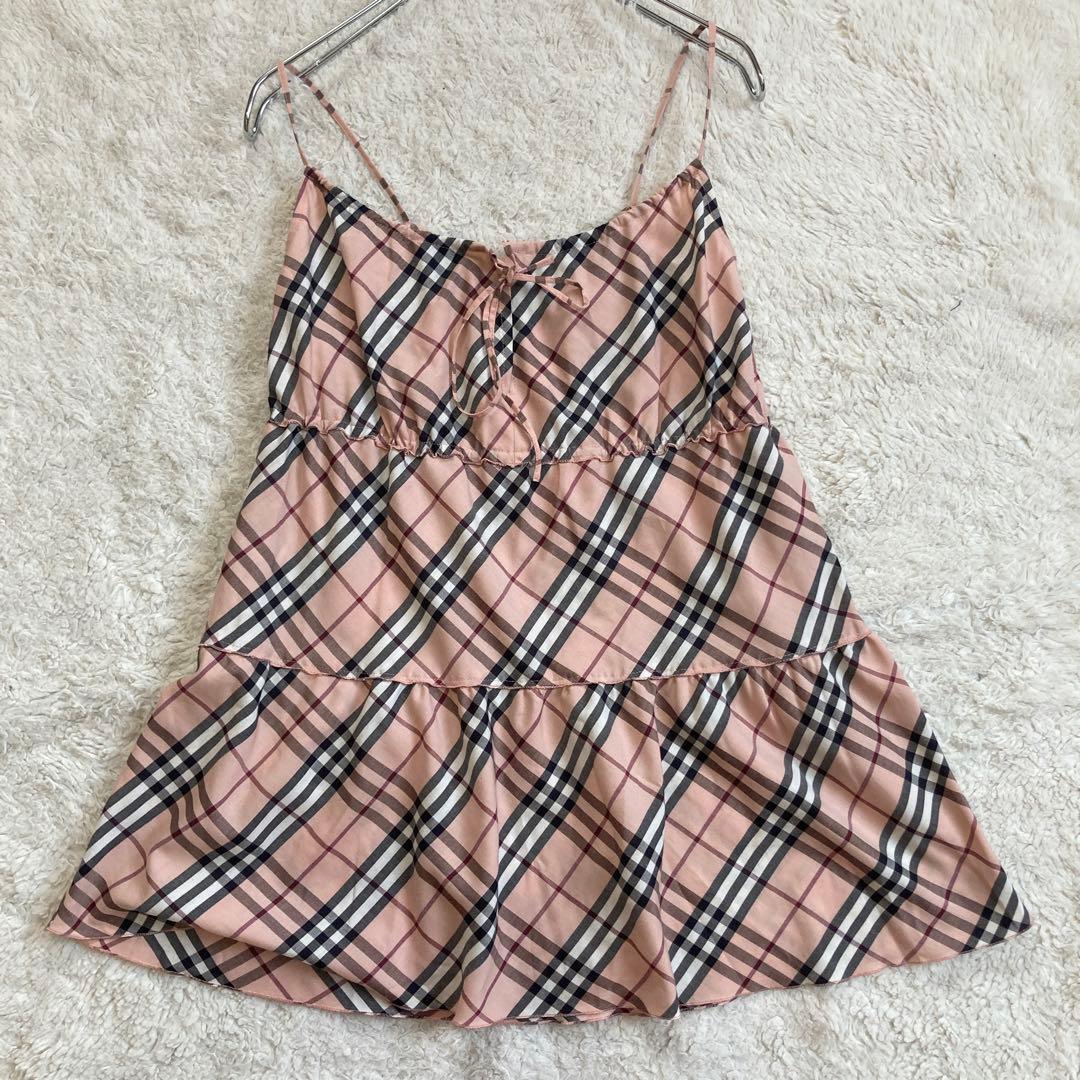 希少美品✨バーバリーブルーレーベル　キャミソール　ミニスカート　セットアップ