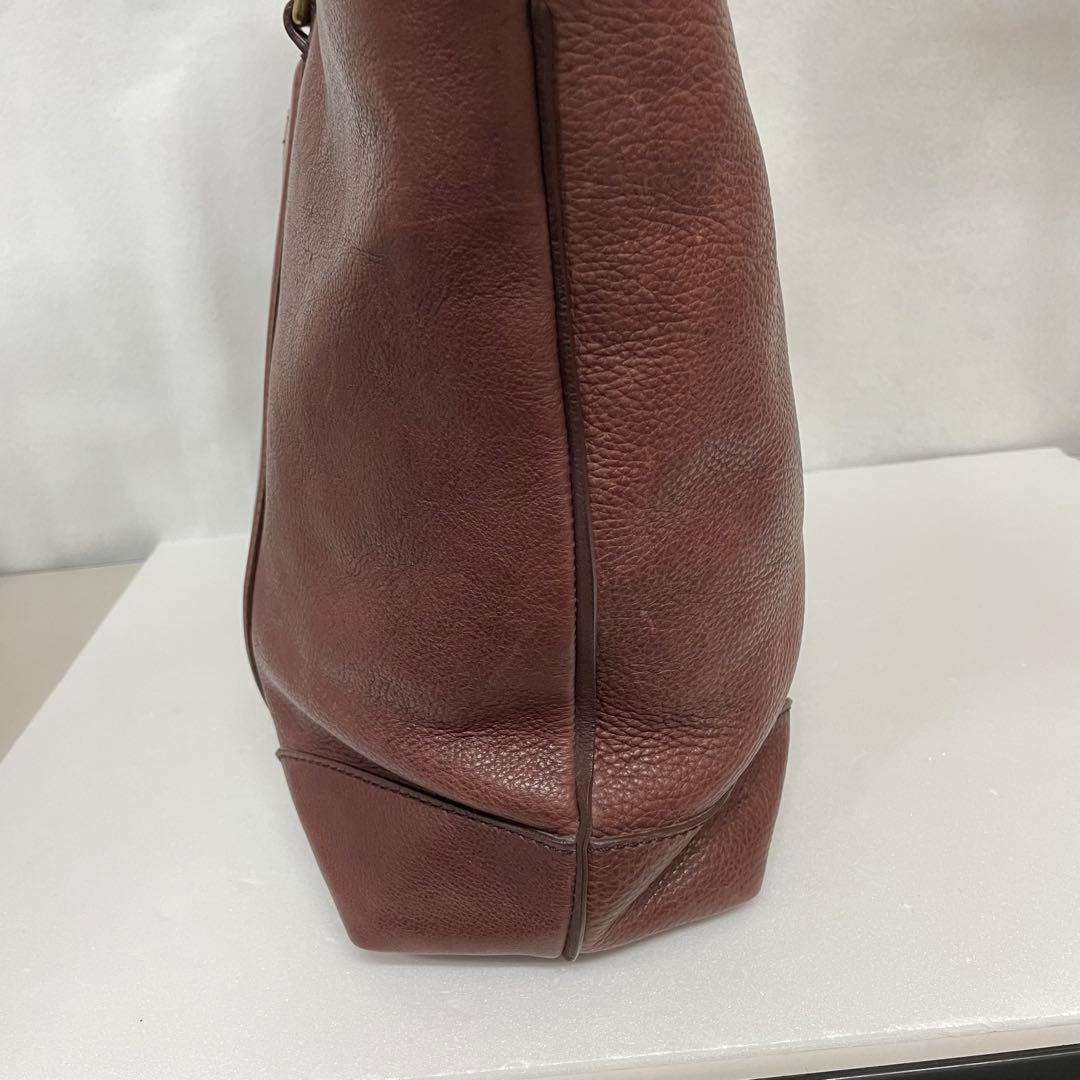 COACH コーチ トートバッグ ブリーカー チャーム付 レザー カーキ A4