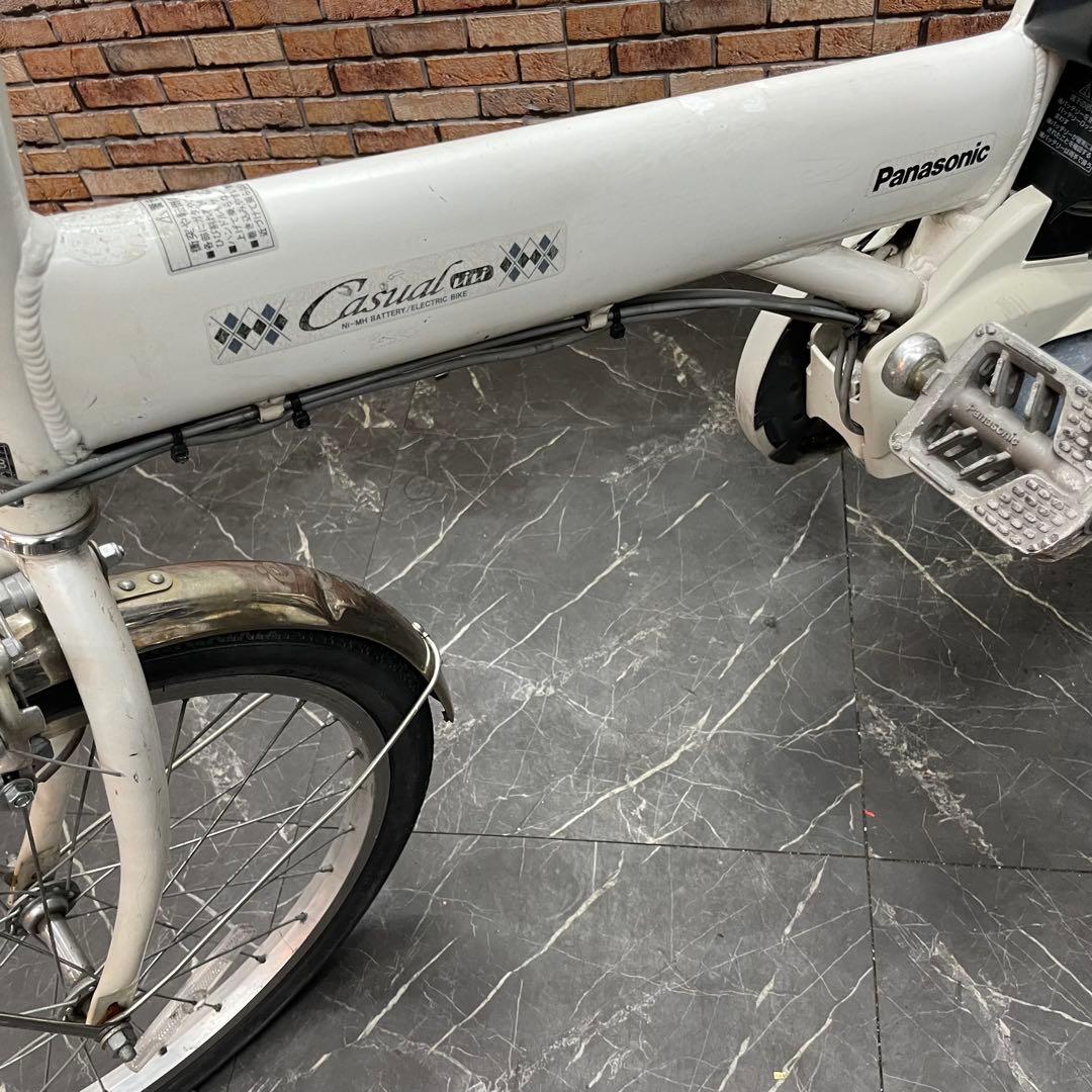 分解配送【94】電動自転車 Panasonic Casual vivi ホワイト