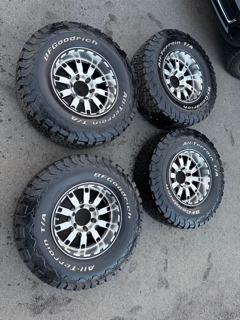 ランクル用タイヤホイール 4本セット LT265/75R16 8J 2022年
