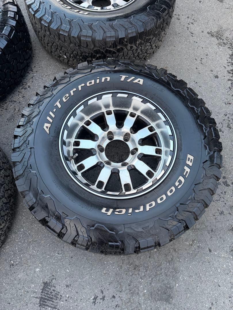 ランクル用タイヤホイール 4本セット LT265/75R16 8J 2022年