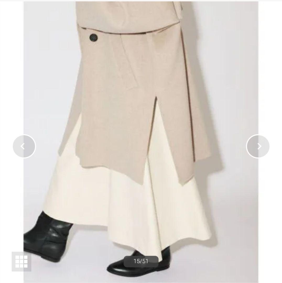 IENA　スーパー160ダブルフェイスオーバーコート　ナチュラル　38