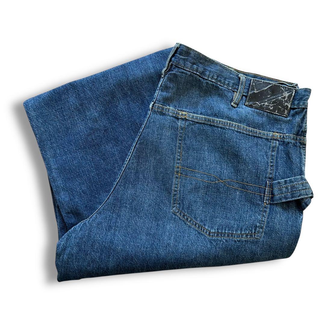 【激レア】ショーンジョン 刺繍 バギー デニム W40 極太 90s Y2K