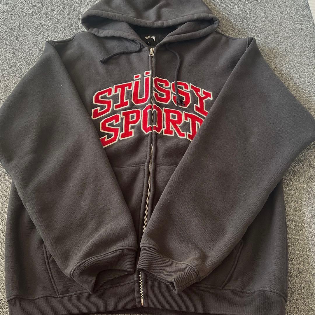 stussy sport ジップパーカー　24ss