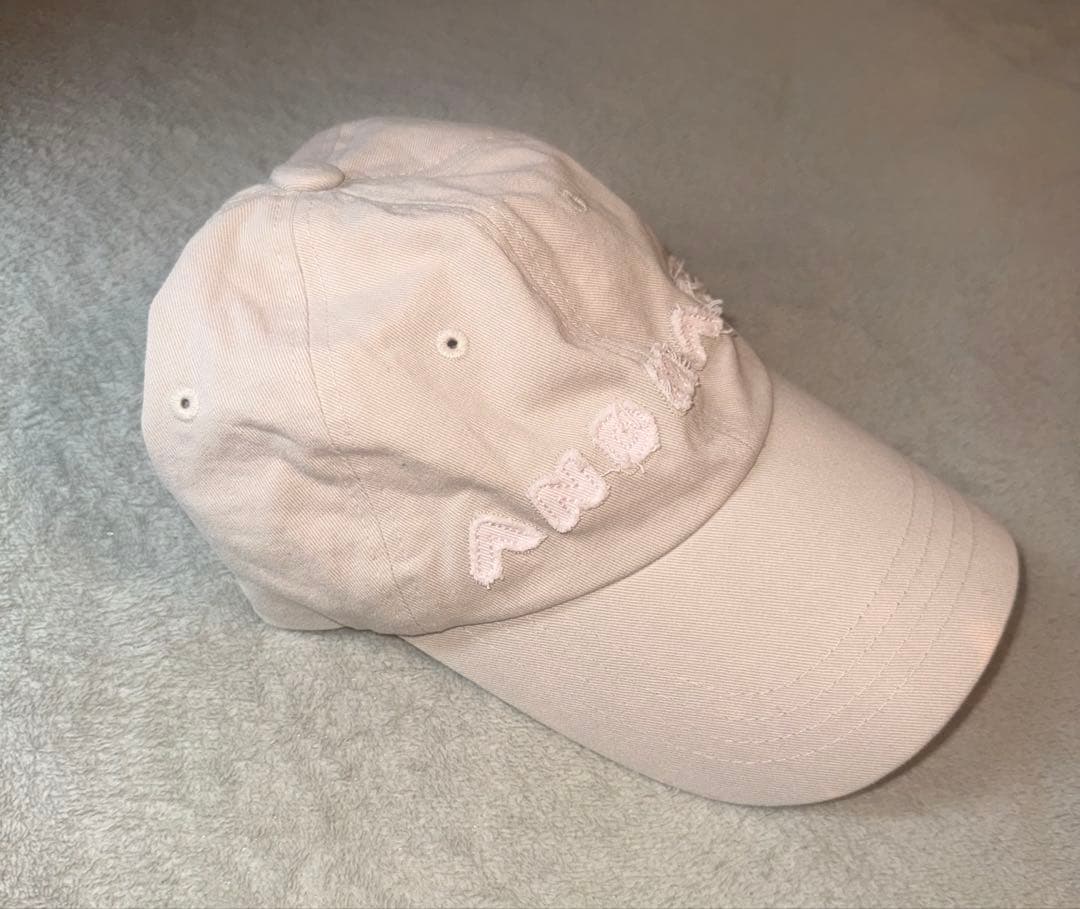 andmary Mary logo cap ベージュ