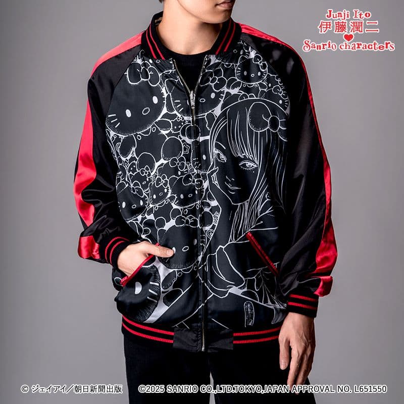 伊藤潤二×サンリオキャラクターズ スカジャン ギャル富江×ハローキティ　完売品