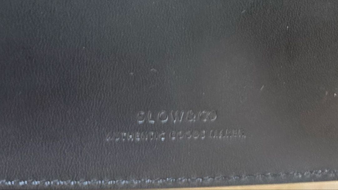 SLOW スロウ 財布 マネークリップ　黒　美品