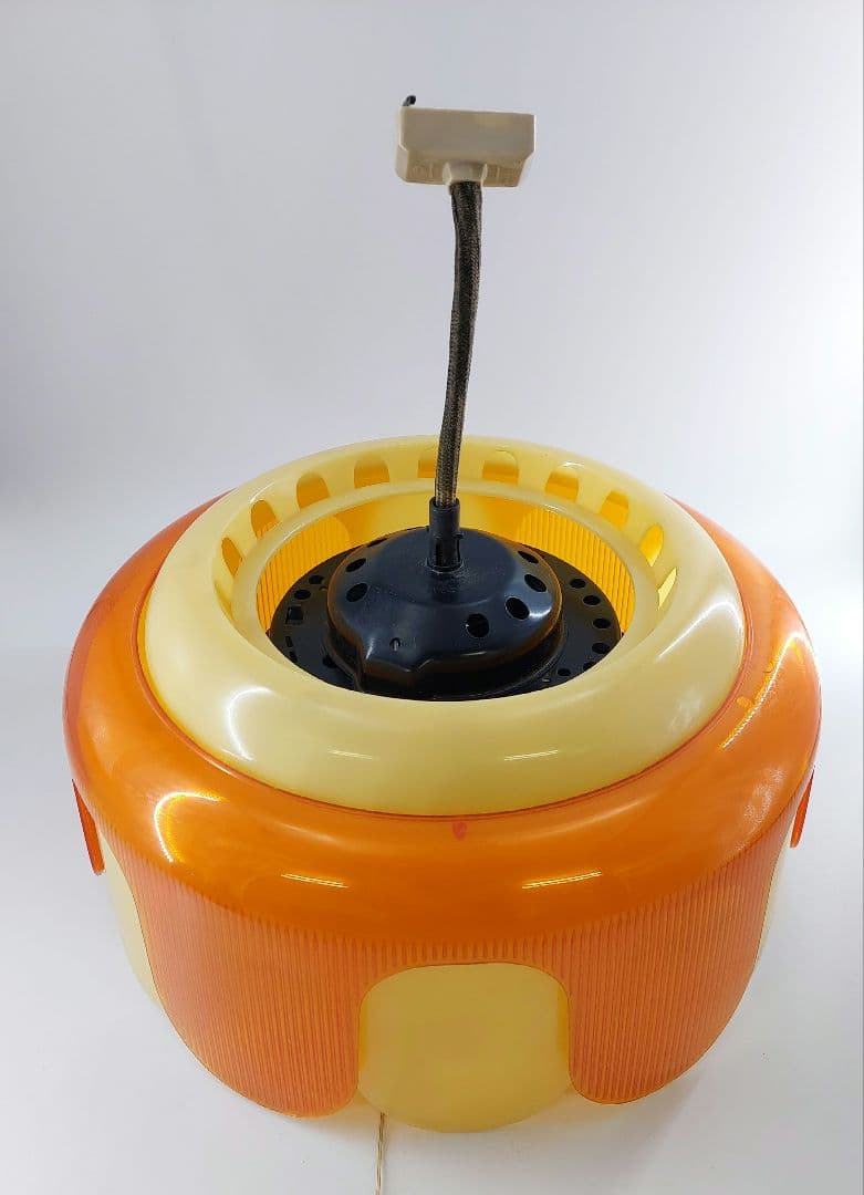 昭和レトロ 花形 オレンジ ペンダントライト 天井照明 蛍光灯 ナショナル