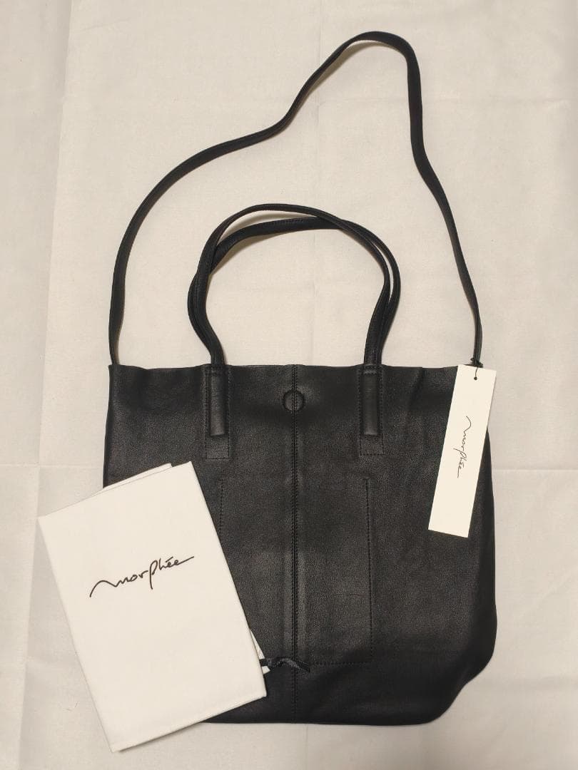新品■Morphee 3WAY MEDIUM TOTE BAG SHORT 黒