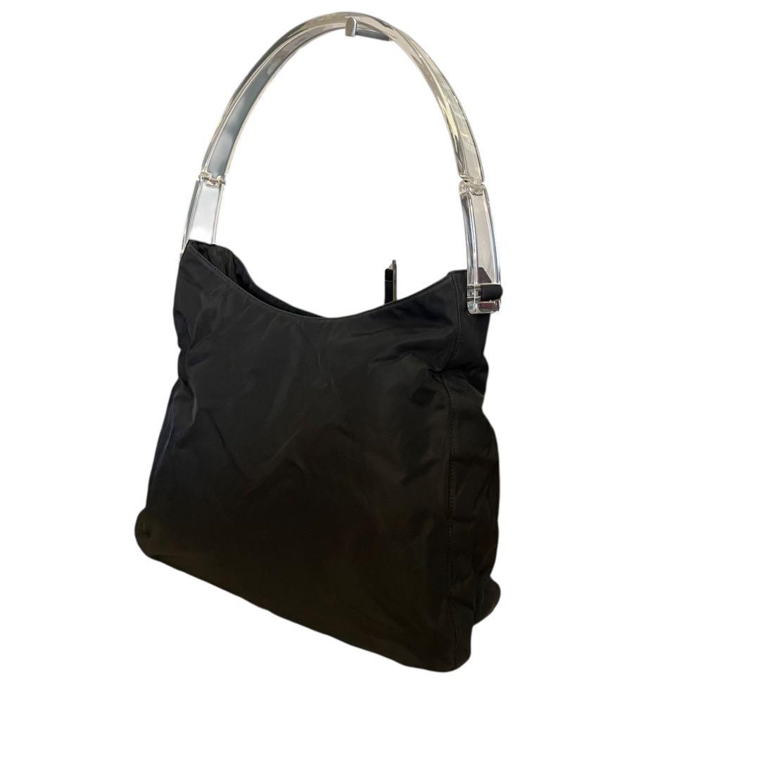 PRADA ナイロン ハンドバッグ クリアハンドル