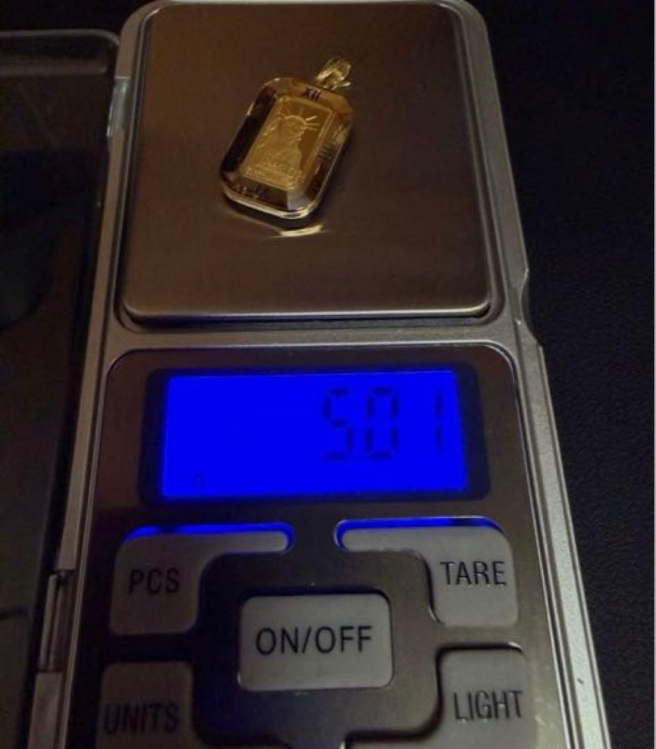 K18/K24リバティー・スタチュー トップペンダント 5.01g