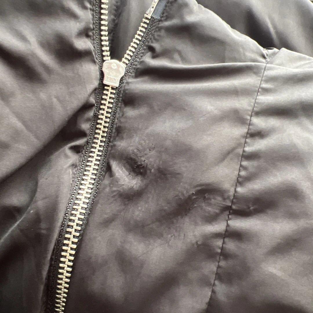 セルフォード　ファー付き黒ダウンジャケット