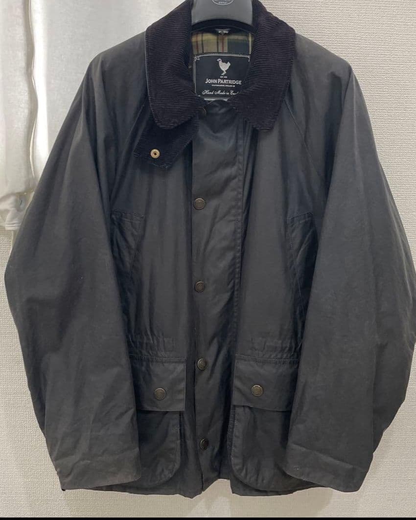 JOHN PARTRIDGE オイルドジャケット ネイビー ビデイル