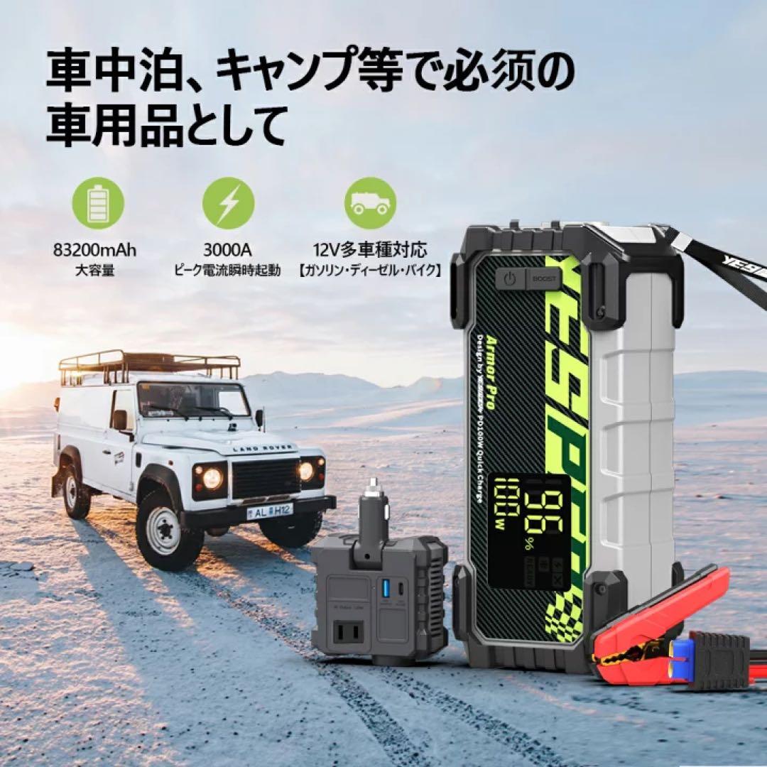 災害時使用可83200mAh 12V ポータブルバッテリー