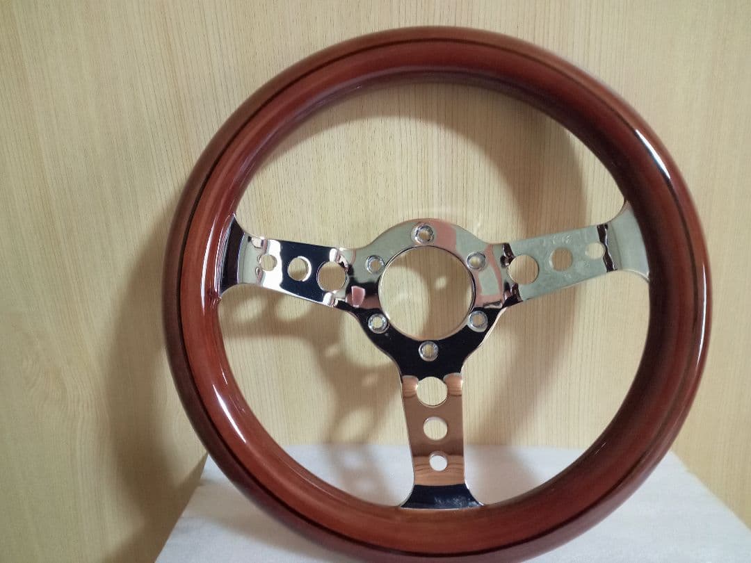 ウッド ステアリング　29Φ　小径　ハンドル29cm　旧車　他